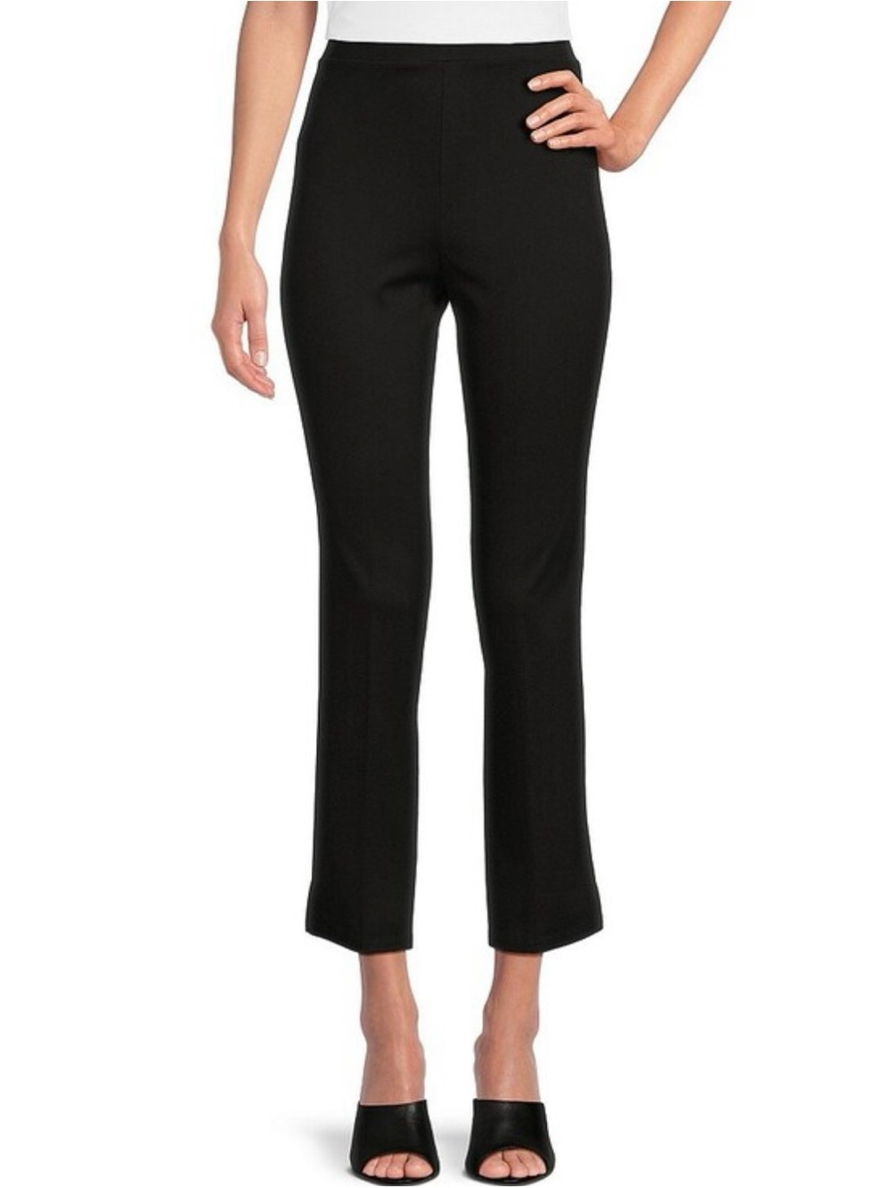 Jude Connally Women’s Lucia Ponte Pant Sz M Black Stretch Pull-on Capsule